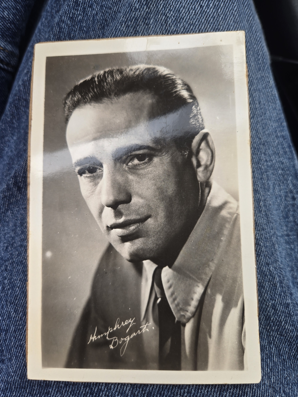 Vintage Black & White Celebrity Photo Print - Humphrey Bogart 15 Different Rppc